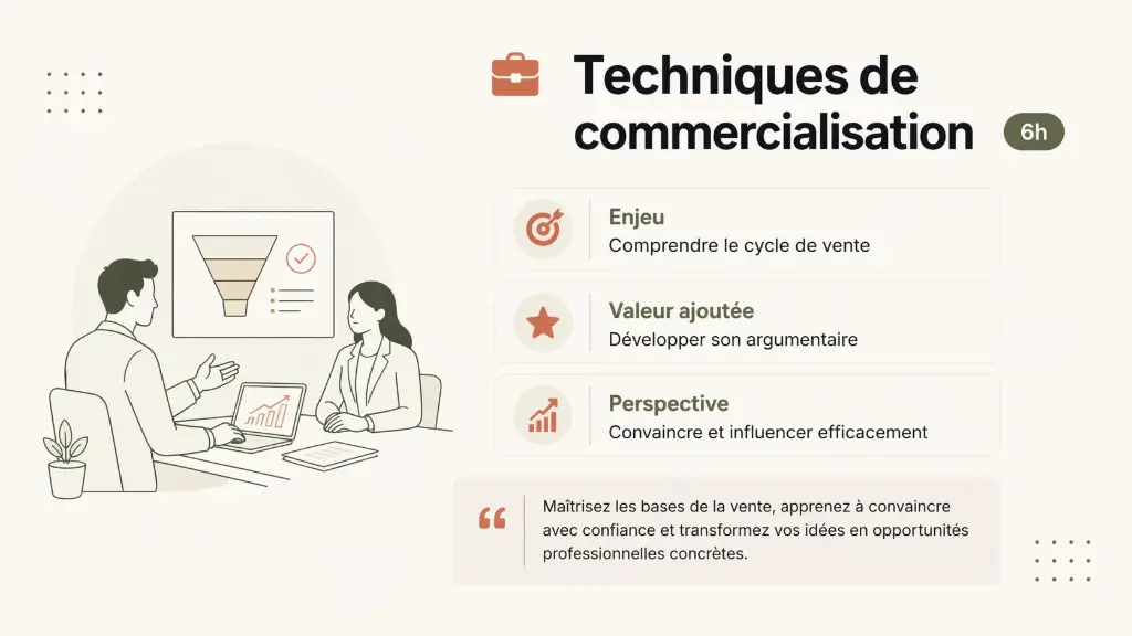 Formation - Techniques de Commercialisation