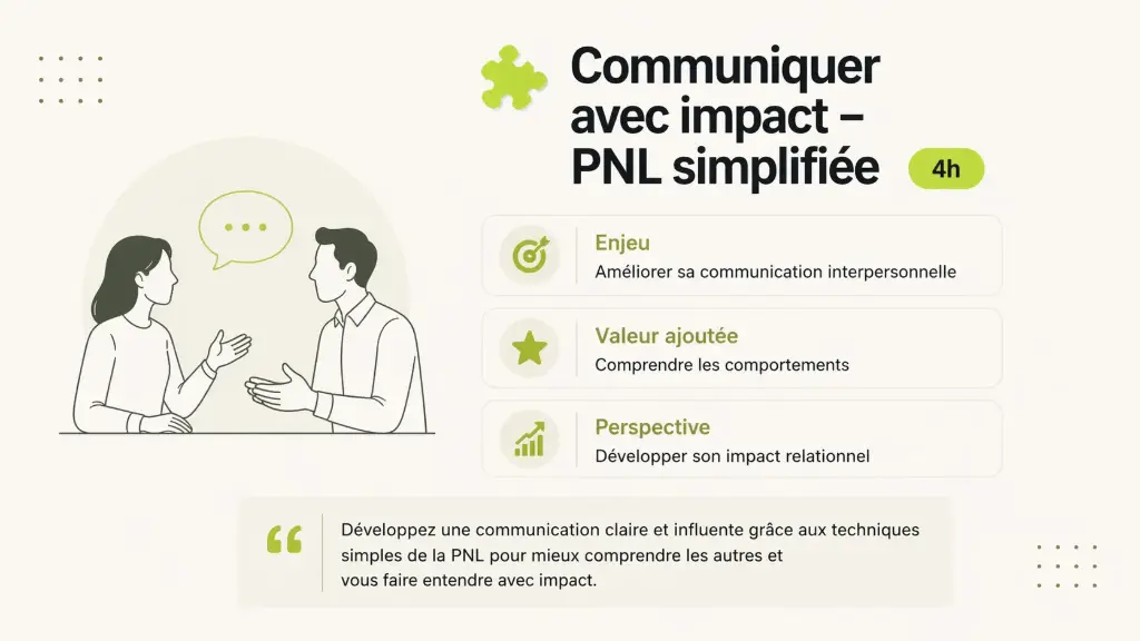 Formation - Communiquer avec impact - PNL Simplifiée